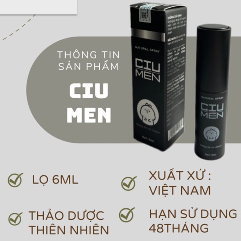 Chai xịt Ciumen chính hãng kéo dài thời gian quan hệ giá tốt