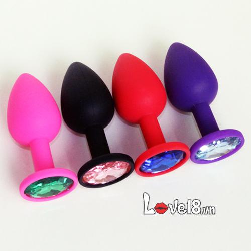 Dụng Cụ Kích Thích Hậu Môn Đính Đá – Giọt Nước Tình Yêu – Anal Plugs